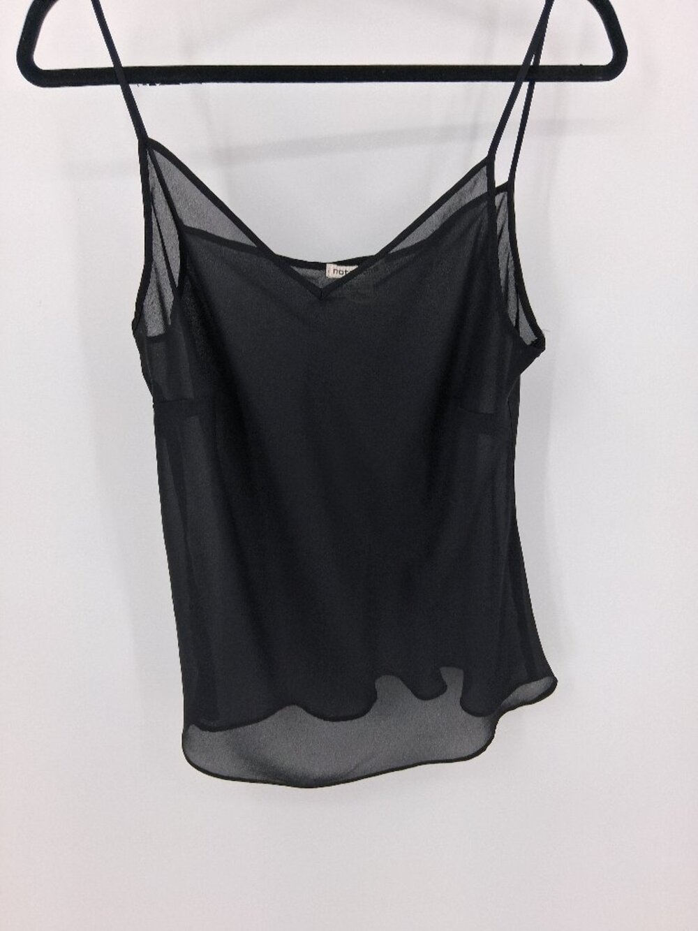 Vintage black sheer cami‎ size lg Sexy Romantic Lingerie